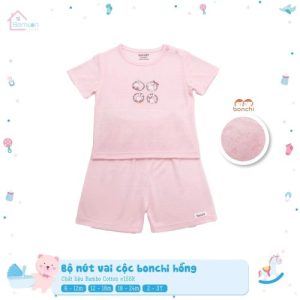 Bonchi-Bộ nút vai cộc Bonchi-Hồng