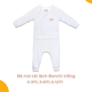 Bộ nút lệch dài Bonchi trắng