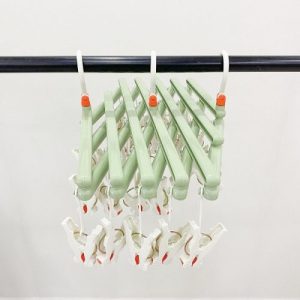 Móc chùm 29 kẹp màu xanh lá