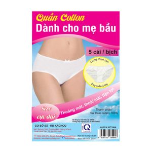 Quần lót cotton mẹ bầu – Size cực đại (>70 kg)