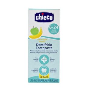 Kem đánh răng Chicco hương chuối- Táo cho bé trên 6 tháng