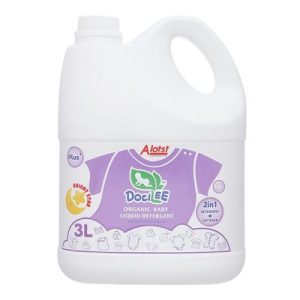 Nước giặt xả quần áo cho bé Docilee Organic – Bright Star hương phấn, 3 Lít