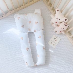 Gối chặn chữ U MONONA kt 40*70 MNN028 – họa tiết Đầu Gấu