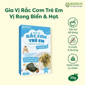 Gia vị rắc cơm trẻ em Anpaso vị rong biển và hạt 35g