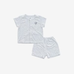 Bộ ngắn tay cài giữa Siro 203 Bubaby – Trắng A12 – 3-6m